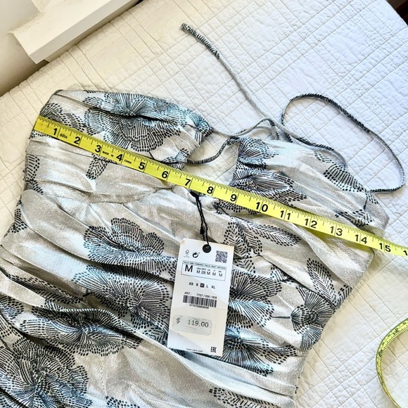 🤩 Zara Metallic Thread Mini Dress - Picture 5 of 8